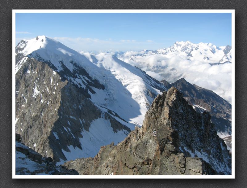 2 Blick vom Südgrat Richtung Weissmies