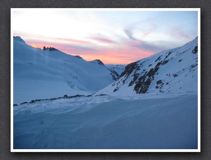 9 Abendstimmung aus der Hütte