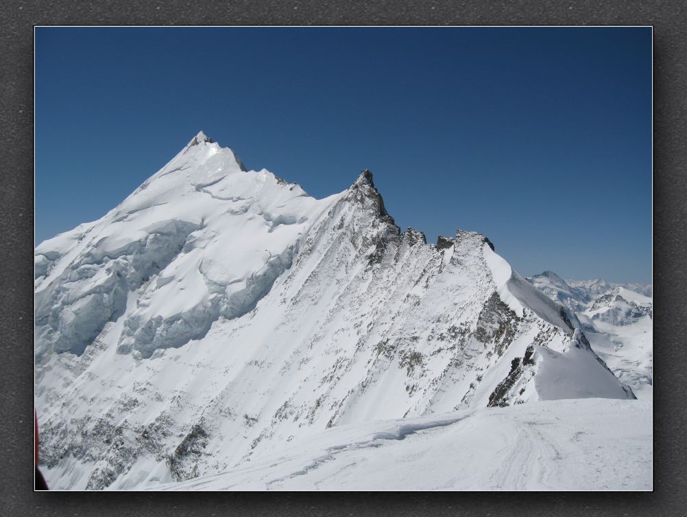 4  Blick vom Gipfel Richtung Weisshorn