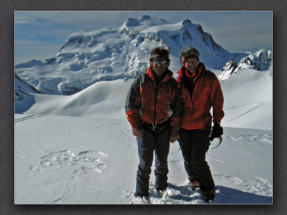 6 auf dem Petit Combin vor dem Grand Combin