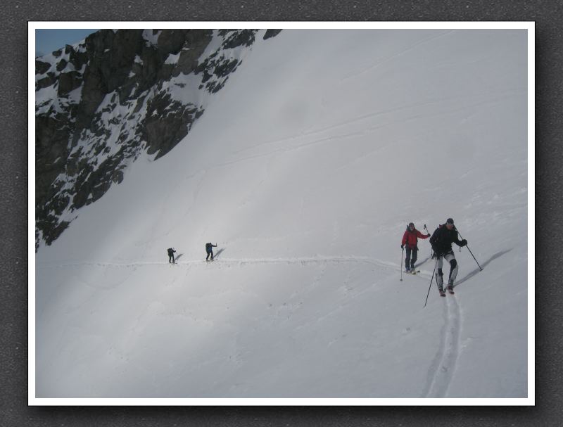 11 Im Steilhang zum Hangendgletscherhorn