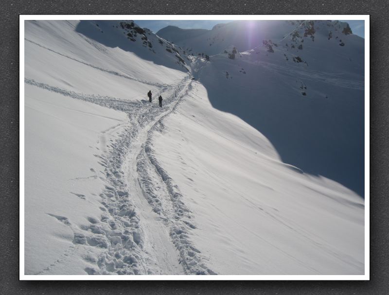 6 Abfahrt vom St  Antönier Joch