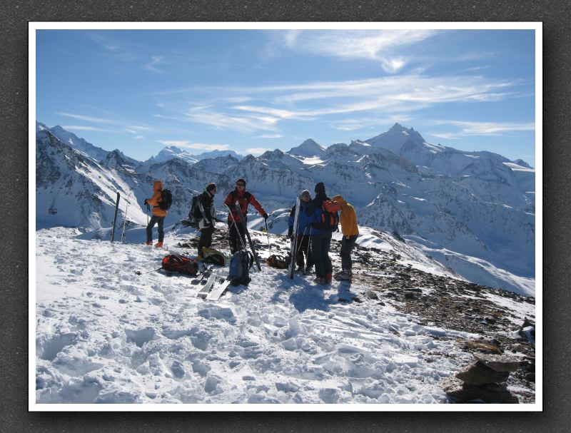 7  Vom Ginalshorn Richtung Weisshorn