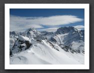 1 Unser Ziel Mont Vélan rechts im Bild von Westen